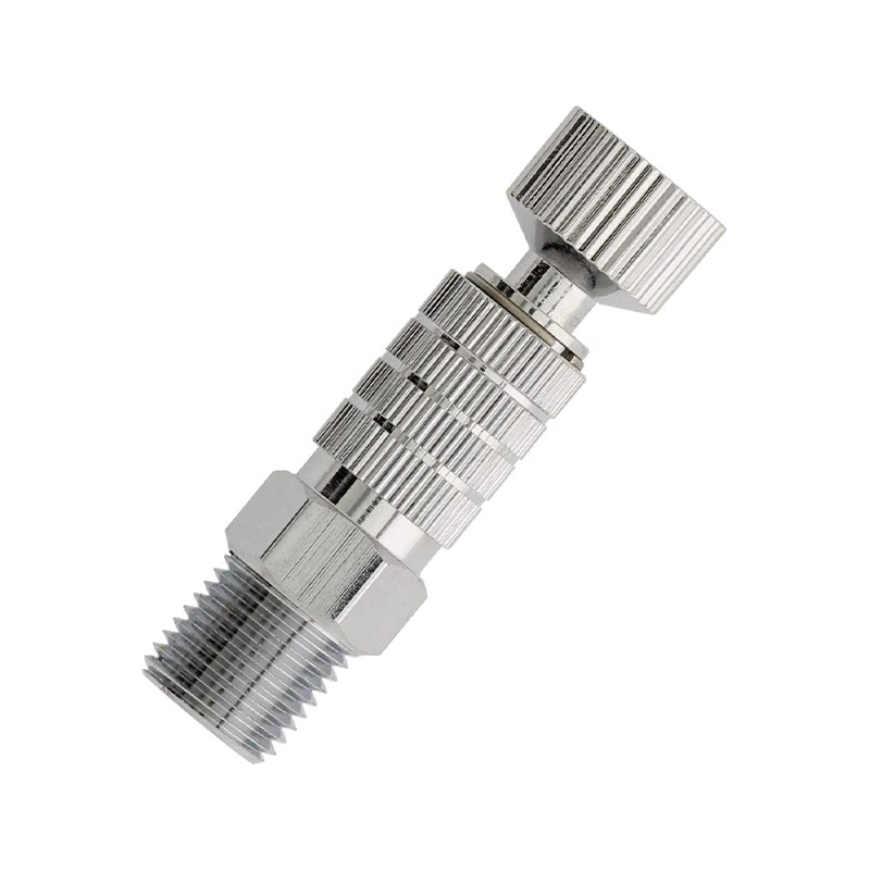 Airbrush notam velox-release coupler cum 1/8 inch obturaculum et BSP caligarum iunctio