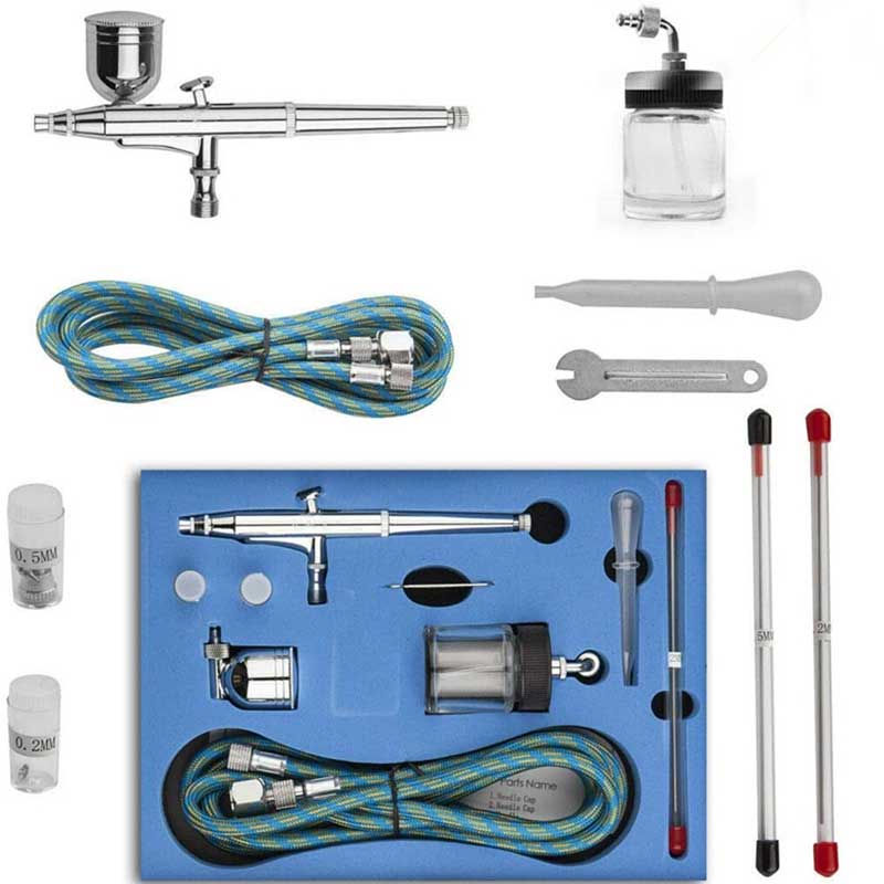 Latus feed Airbrush Kit 134k 0.2mm / 0.3mm / 0.5mm Dual Factum Airbrush cum 7cc / 20cc calicem enim pingunt imbre gun posuit pro crustulam ornamentum, pictura, modeling, drawing, currus pingere, modeling, drawing, car pingere, modeling, drawing, currus pingere, modeling, drawing, car pingere, modeling, drawing, car pingere, modeling, drawing, car pingere, modeling, drawing, car